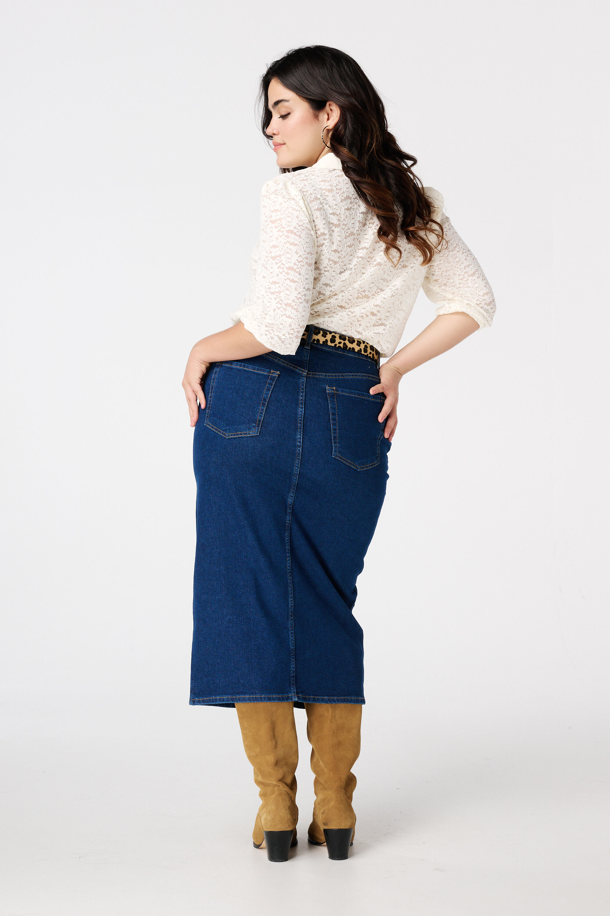Midi rok denim image number 3