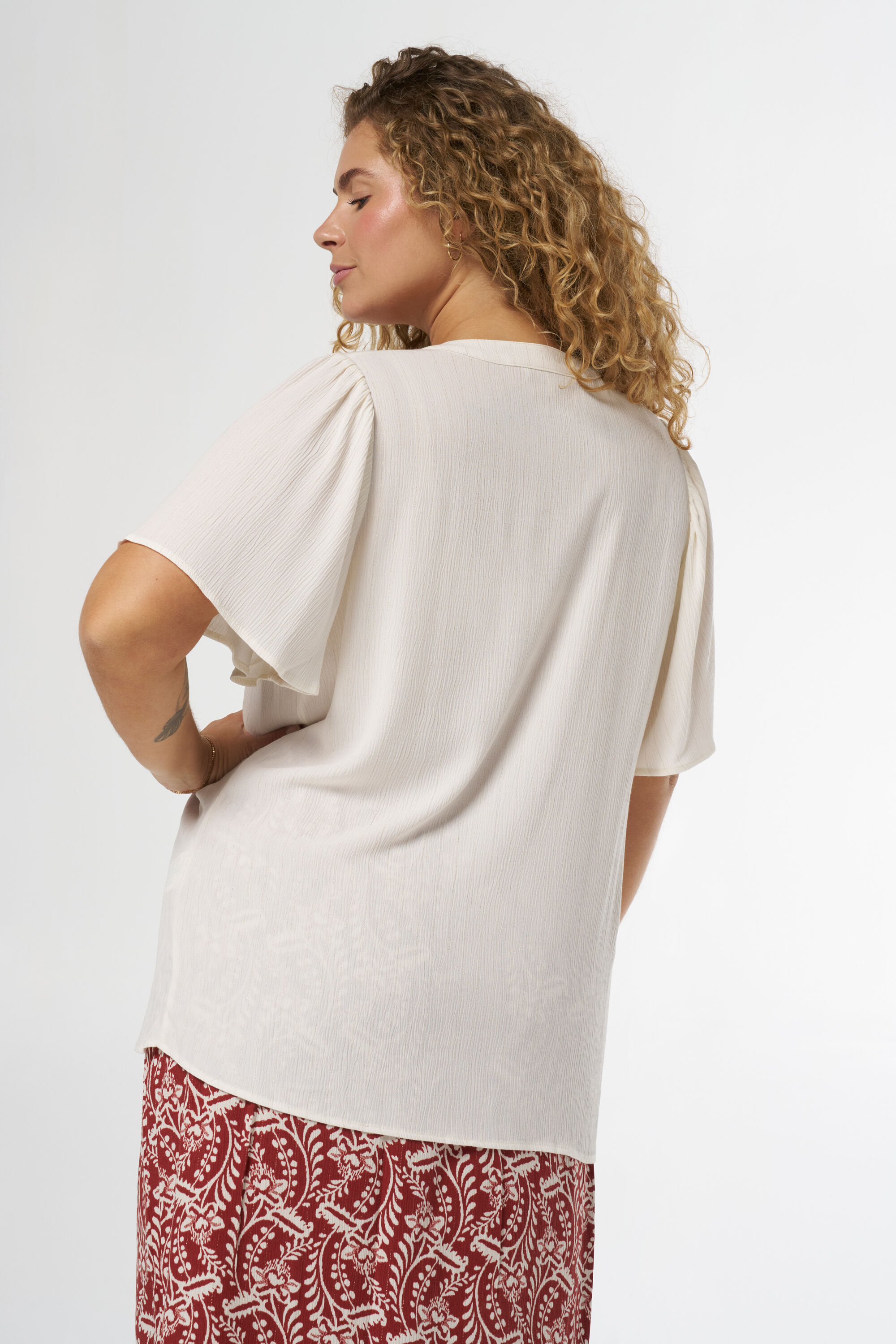 Blouse met vlindermouwen image number 3