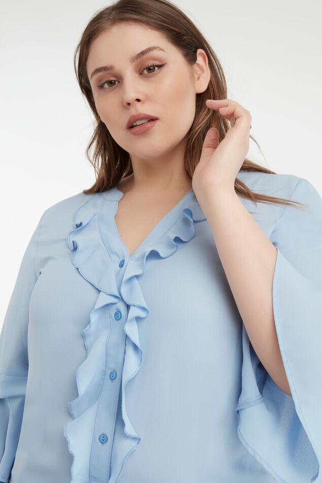 Blouse met volants image number 0