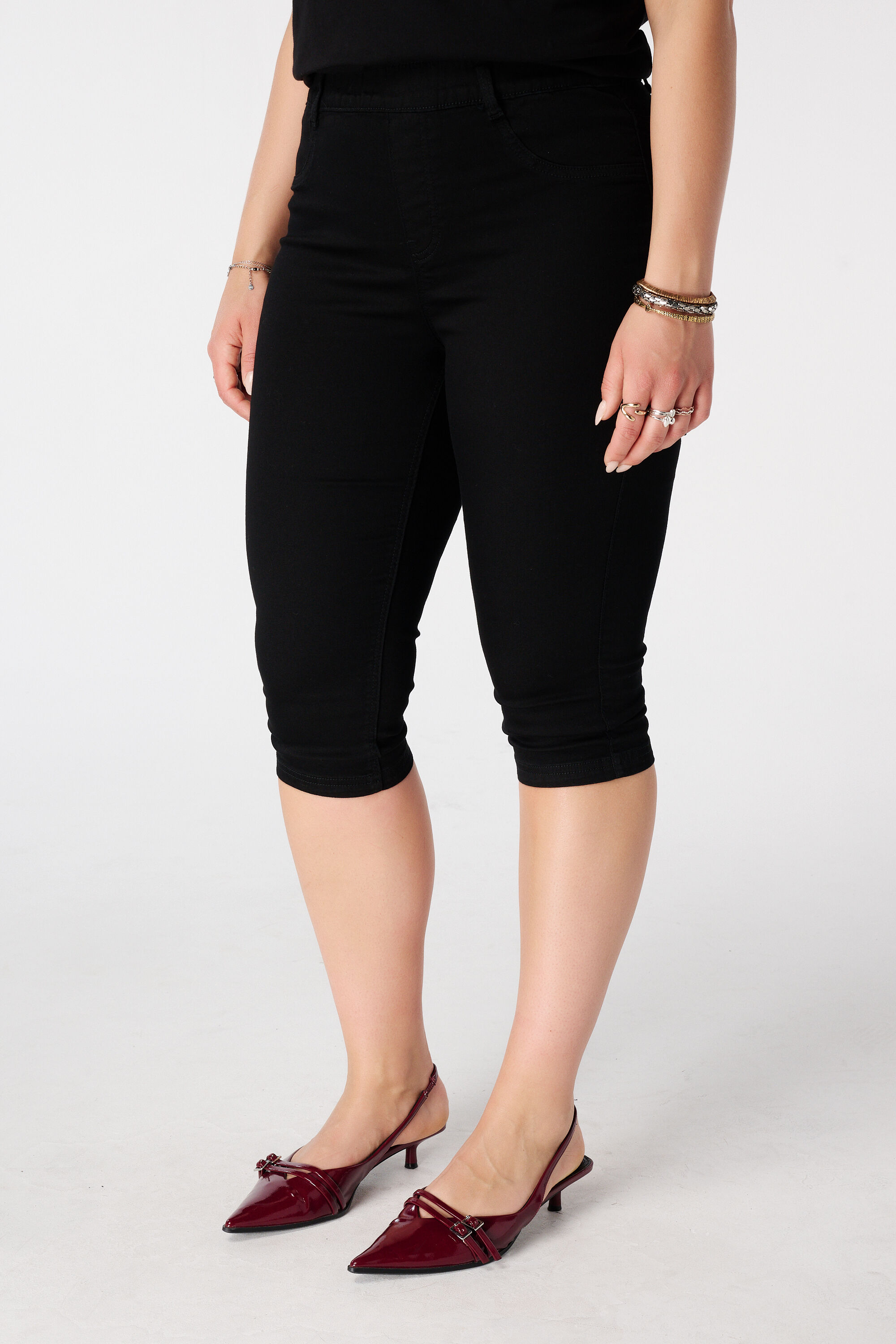 Capri tregging met denim look image number 5