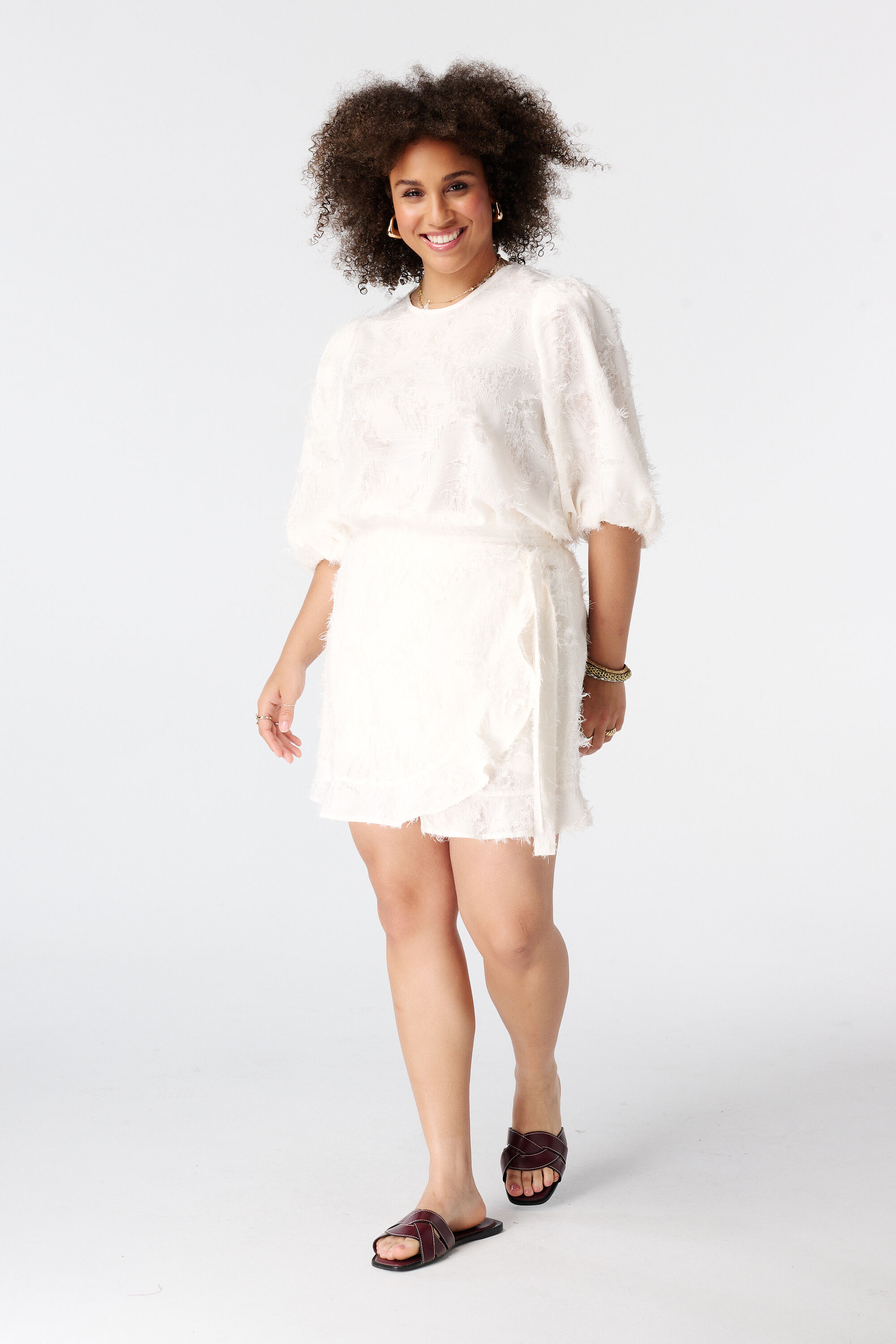 Skort portefeuille fluffy image number 0