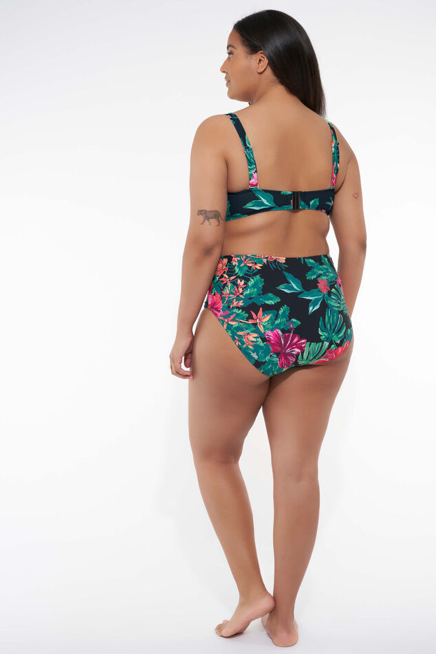 Bas de bikini taille haute avec imprimé image number 6