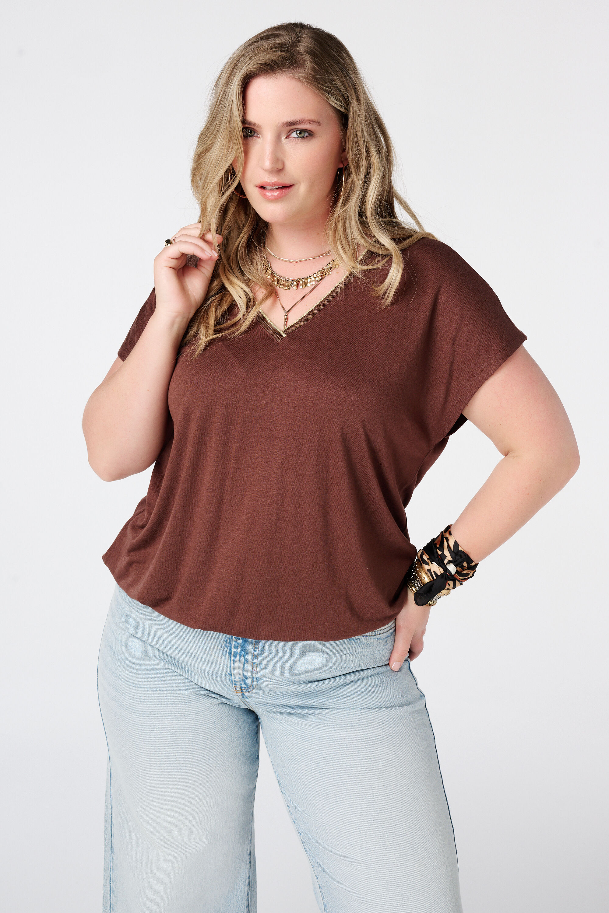 Top met v-hals image number 0
