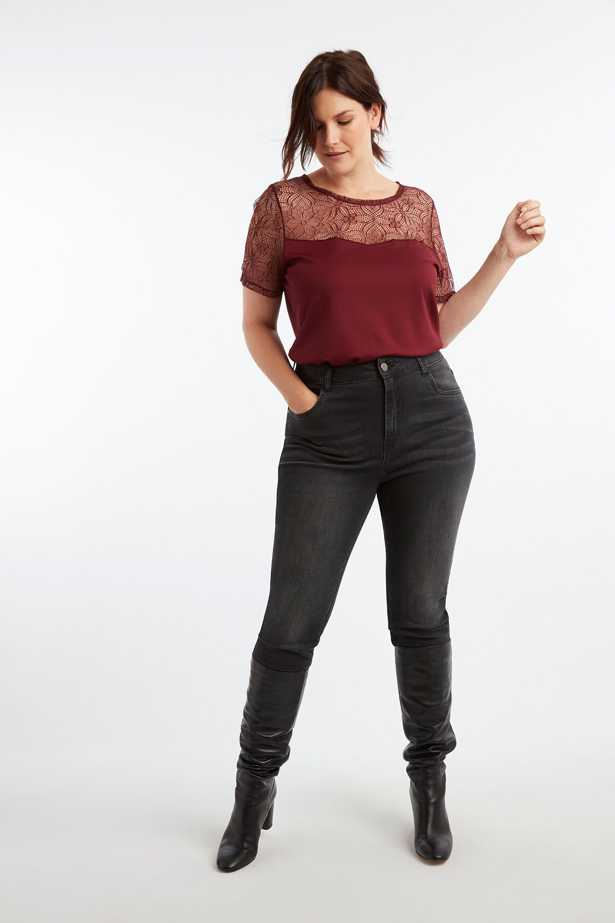 Top met kant image number 3