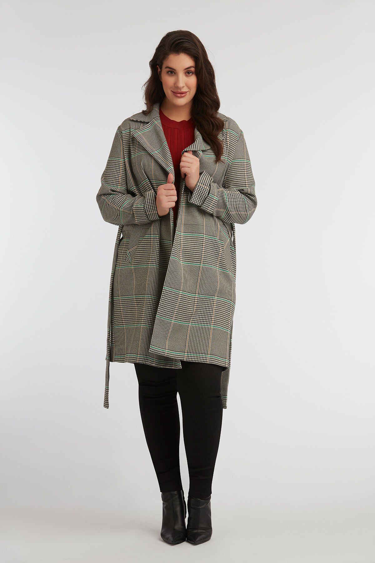 Geruite trenchcoat image number 3