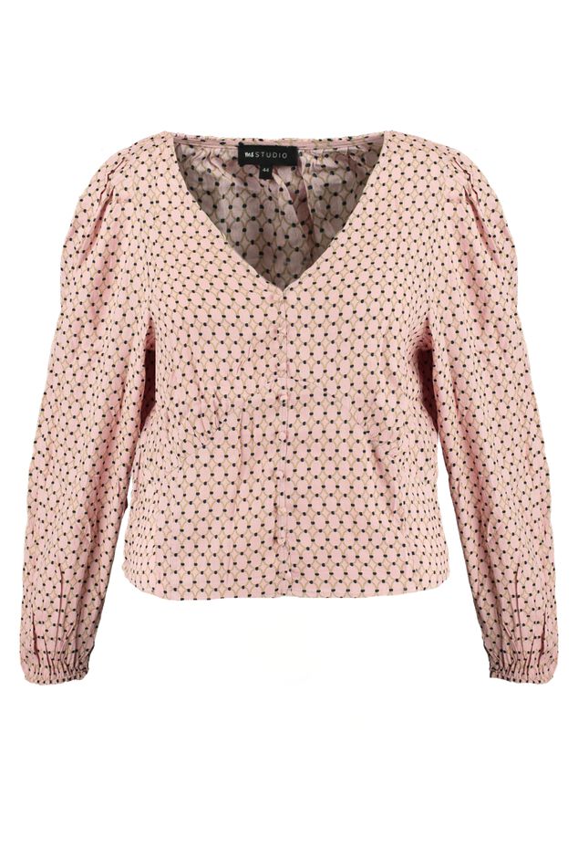 Korte blouse met bloemenprint image number 2