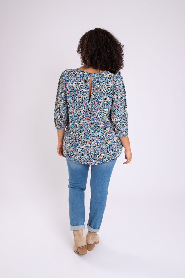 Chemisier aux manches bouffantes  image number 4