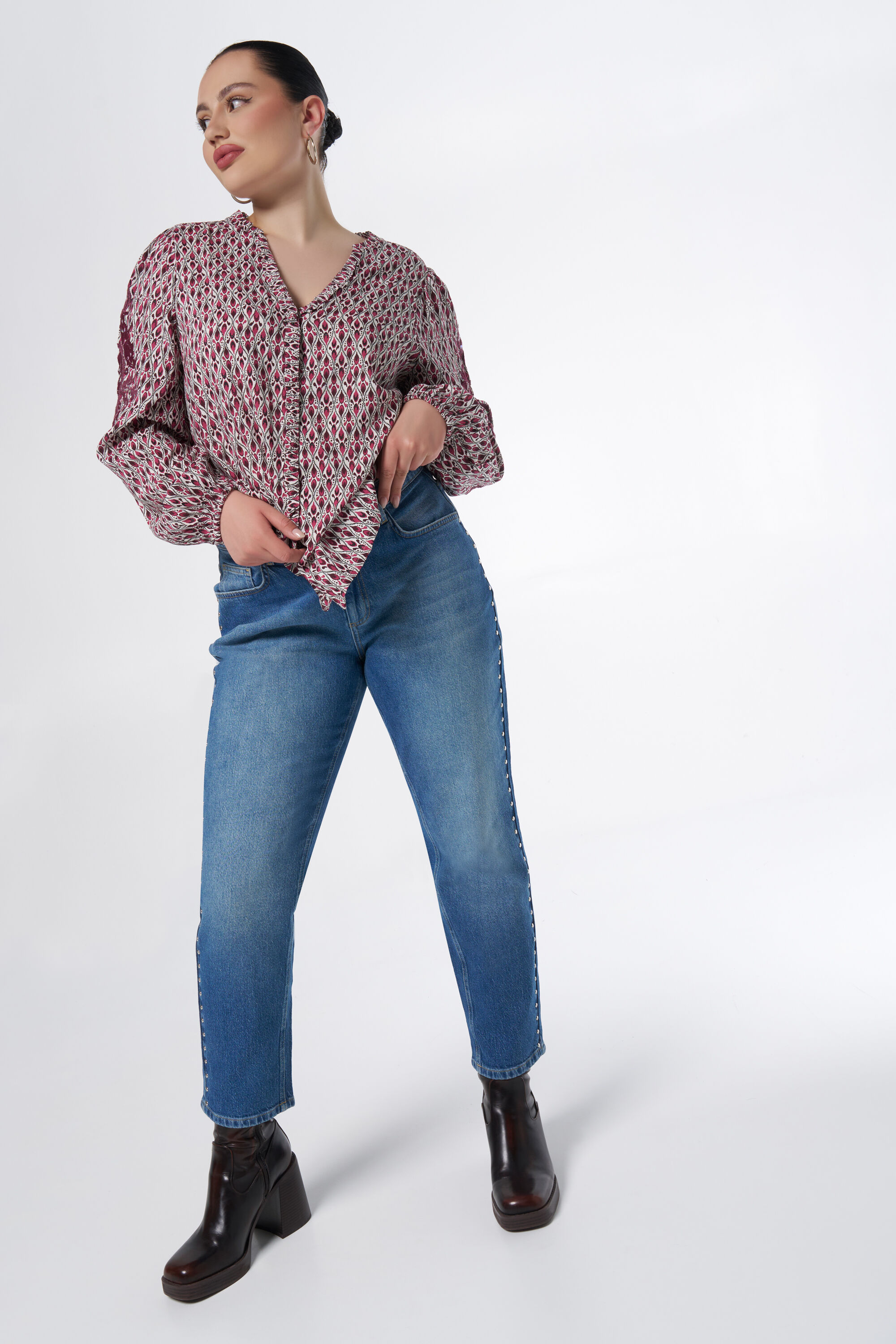 Chemisier avec broderie  image number 5