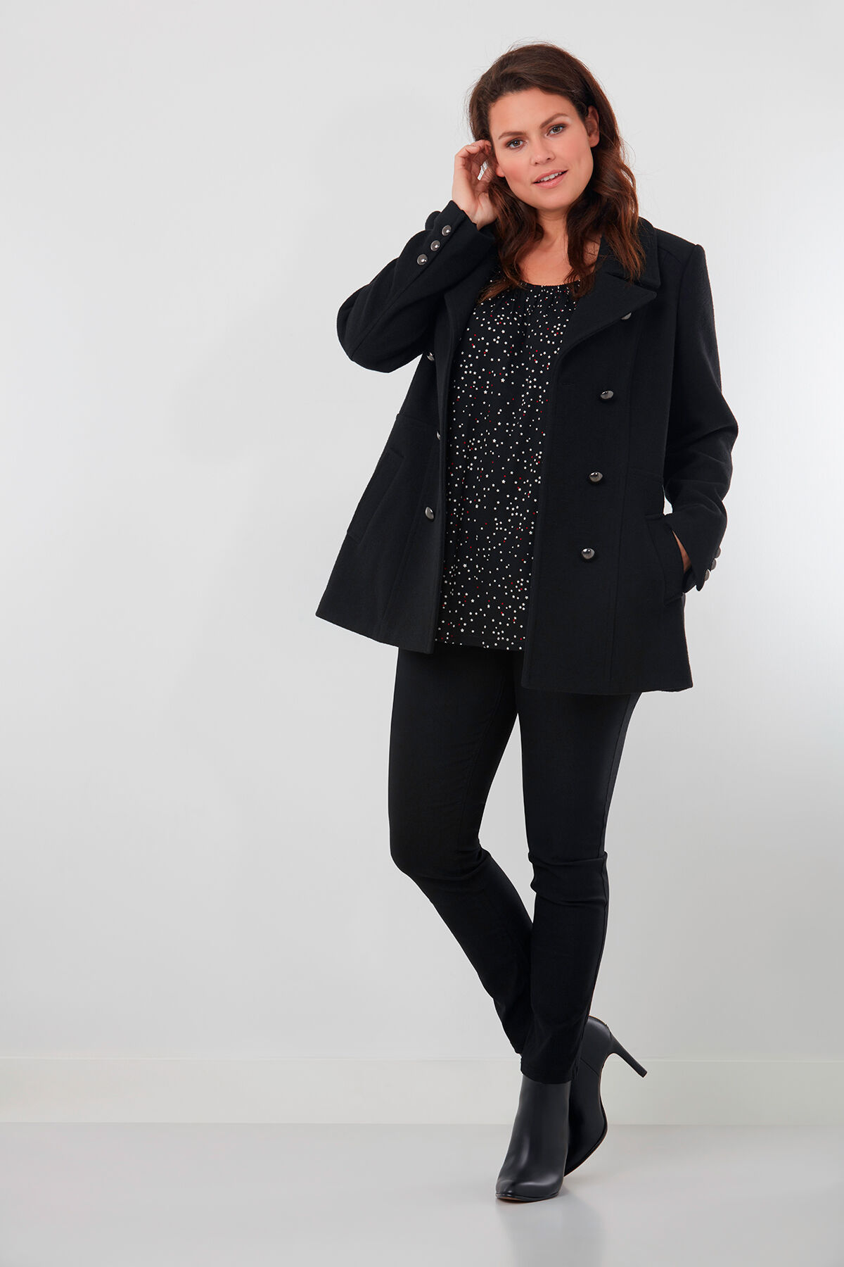 Manteau en m&eacute;lange de laine image number 3