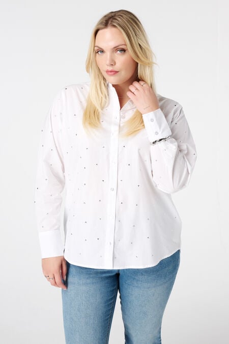 Blouse met studs Blouse met studs