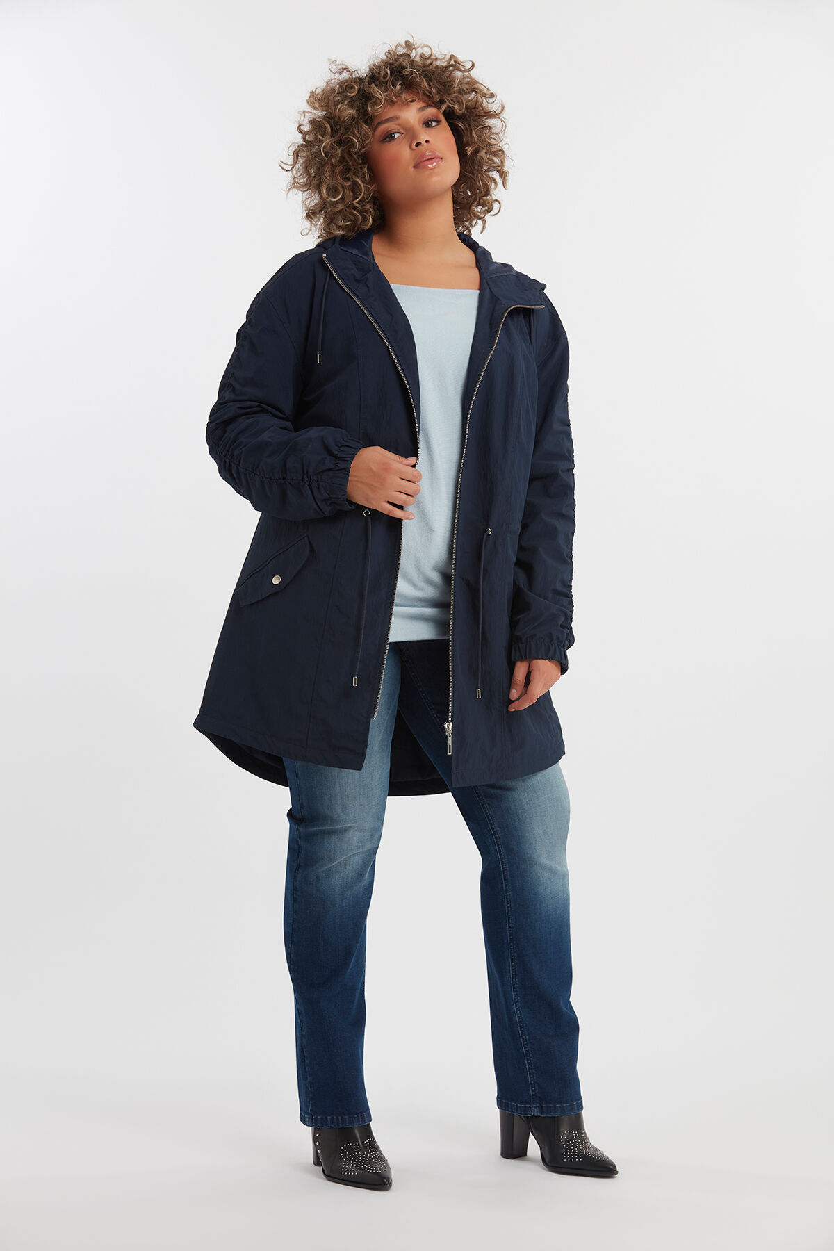 Parka avec manches pliss&eacute;es image number 3