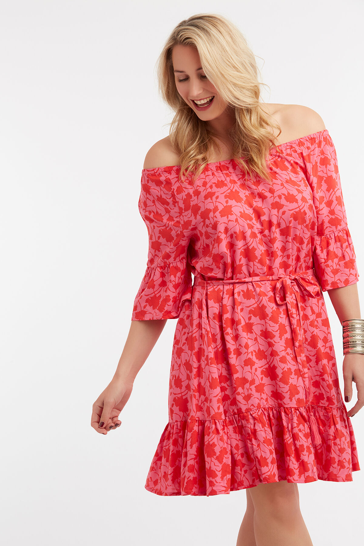 Jurk met bloemenprint image number 3