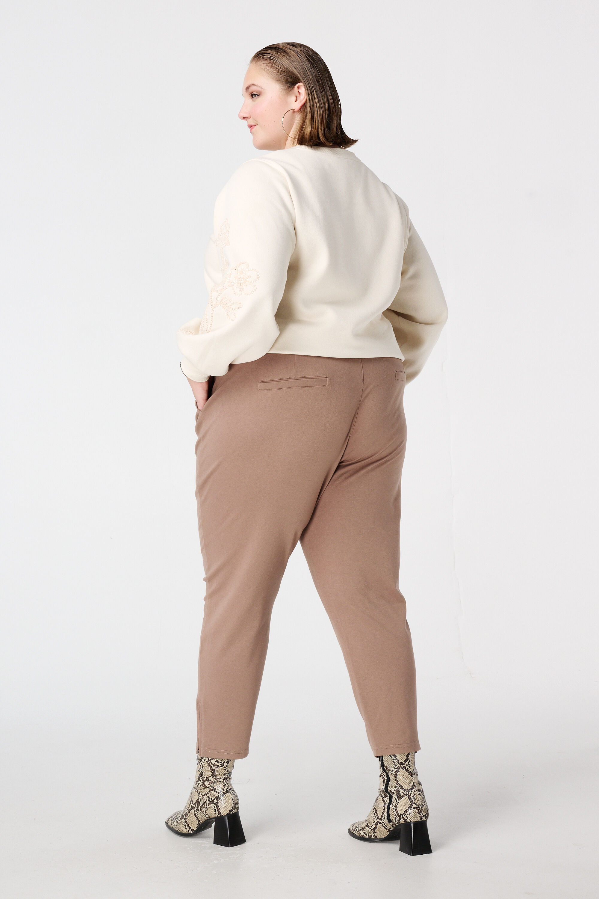 Pantalon &agrave; taille &eacute;lastique image number 3