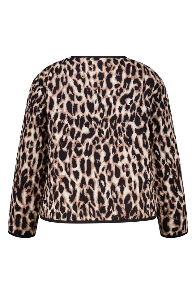 Veste matelassée avec imprimé panthère image number 2