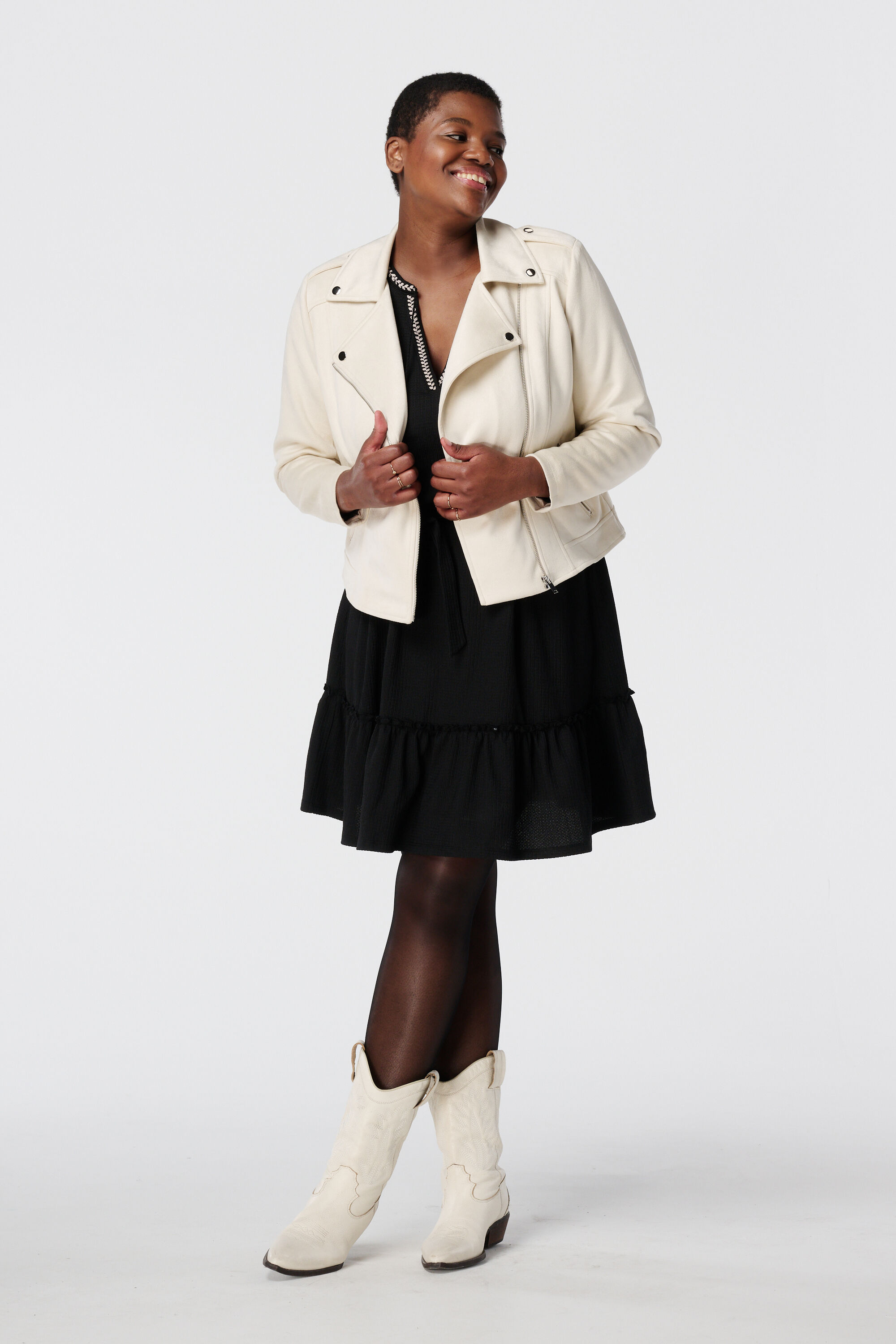 Suedine bikerjack image number 5