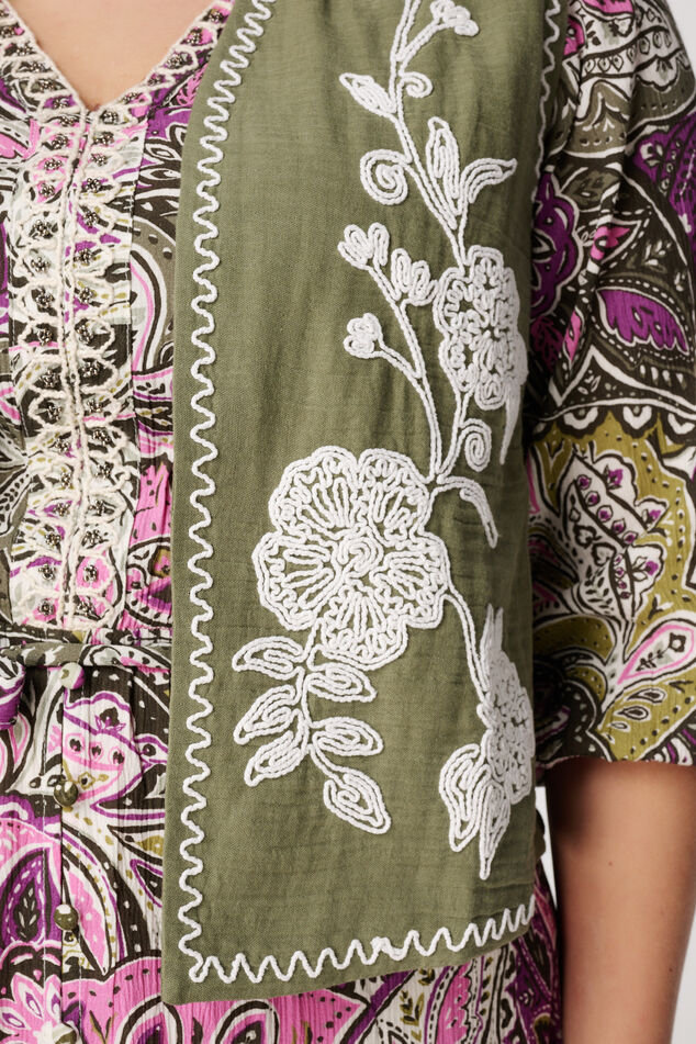 Cardigan avec broderie  image number 4