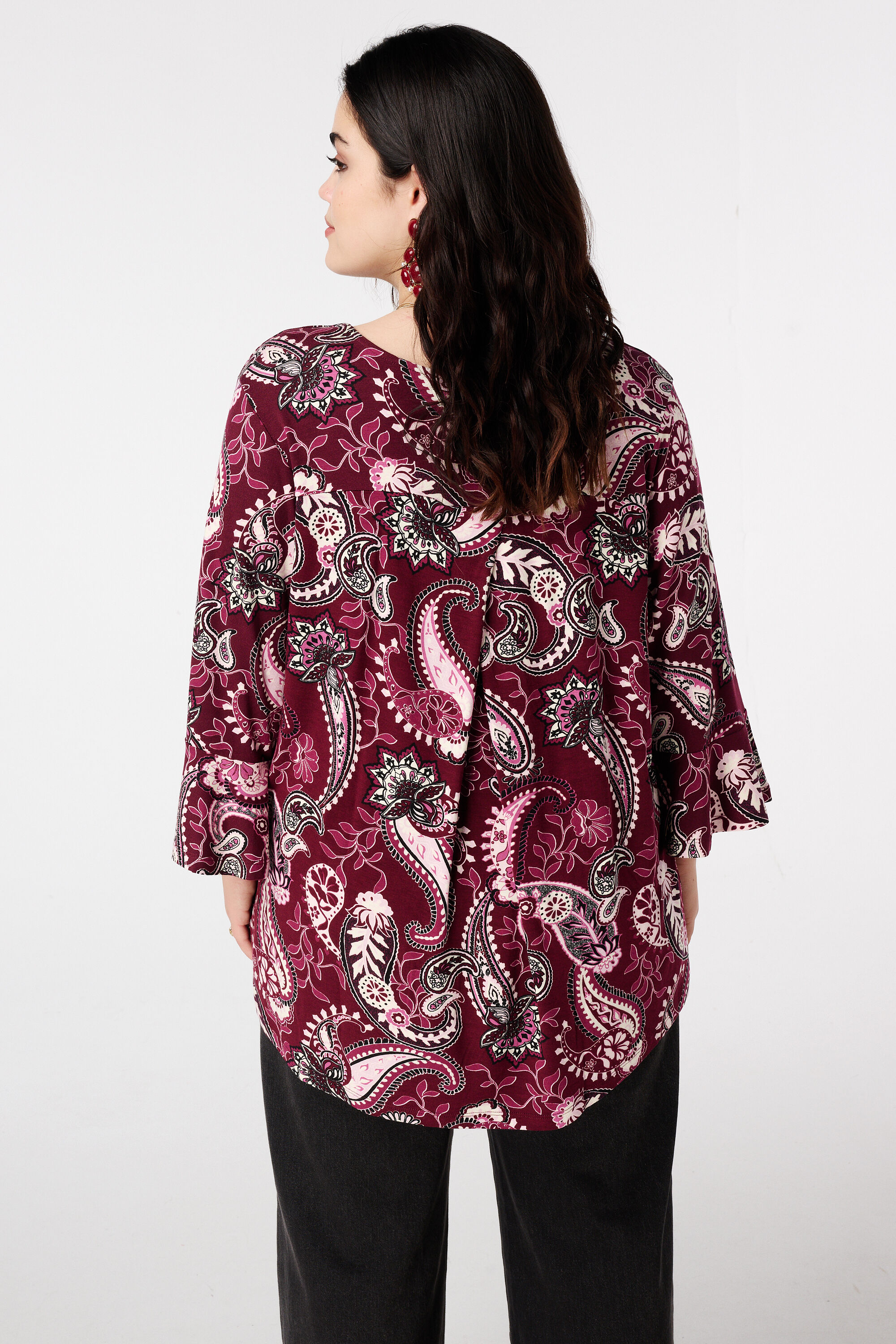 Top met paisleyprint image number 3