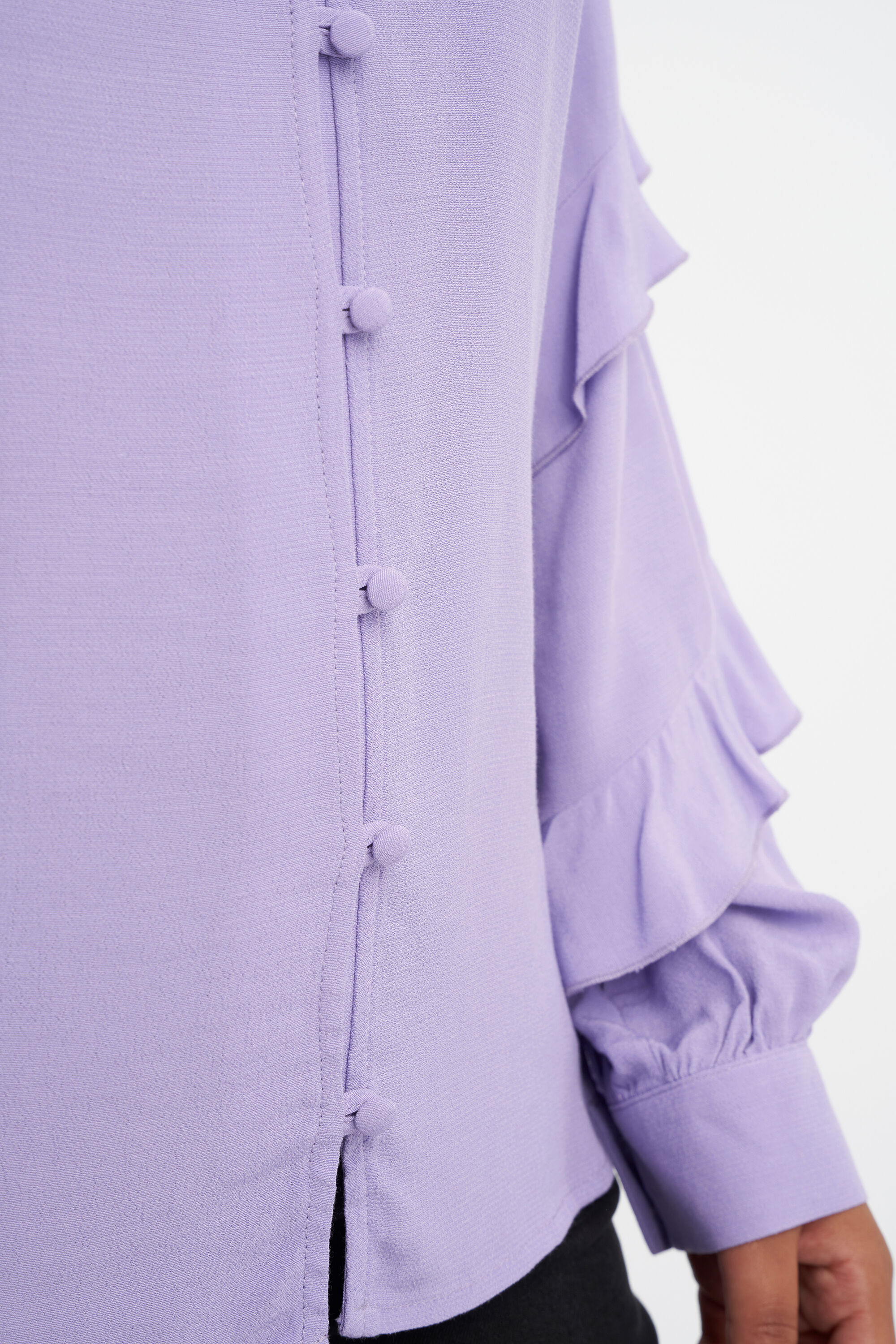 Blouse met volantmouwen image number 5