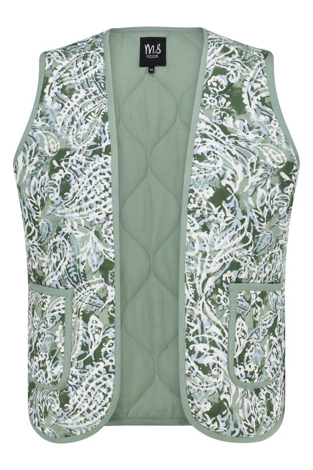 Gilet matelassé imprimé cachemire image number 1