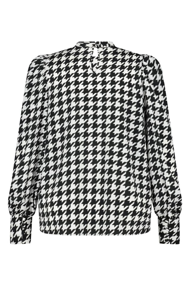 Satijnen blouse met print image number 2