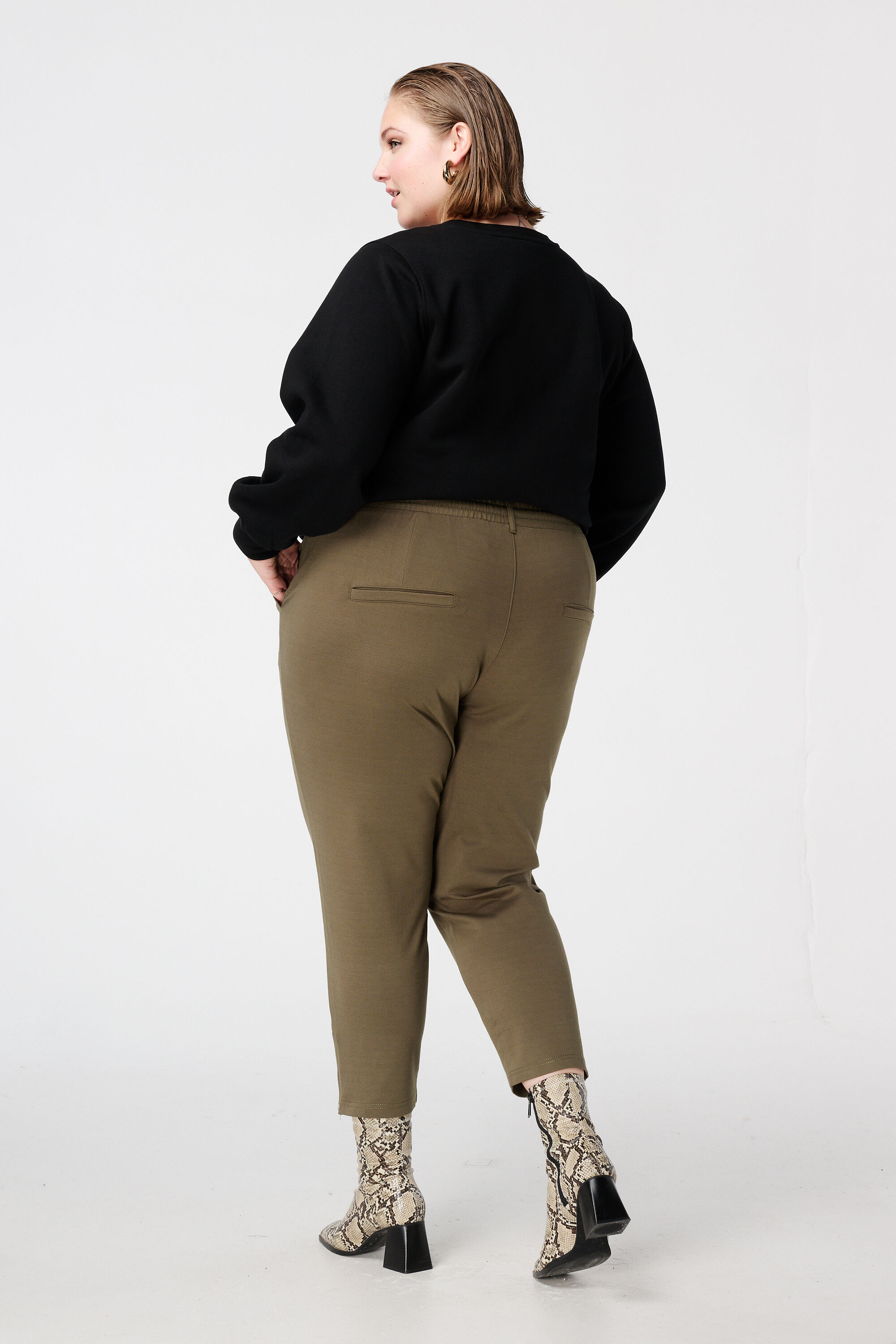 Pantalon &agrave; taille &eacute;lastique image number 3