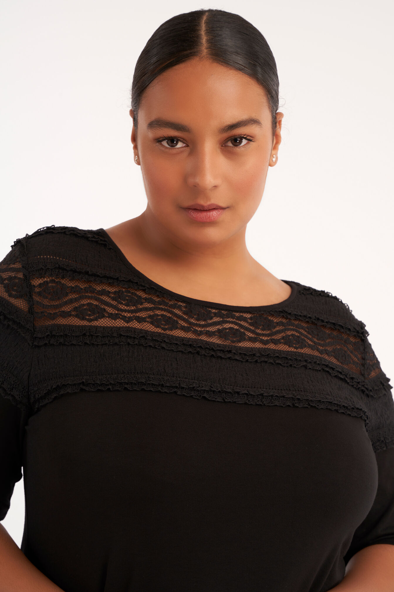 Top met A-lijn en kant image number 4