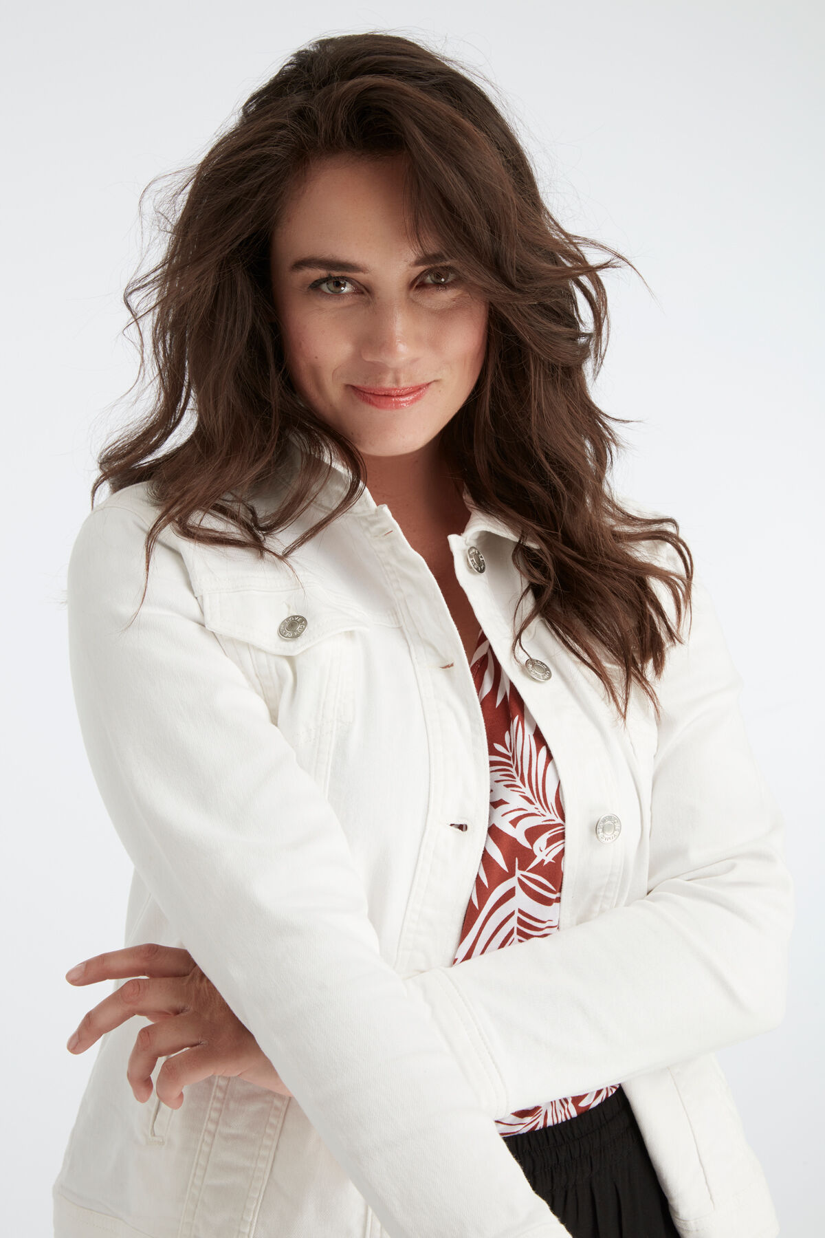 Wit denim jasje image number 3