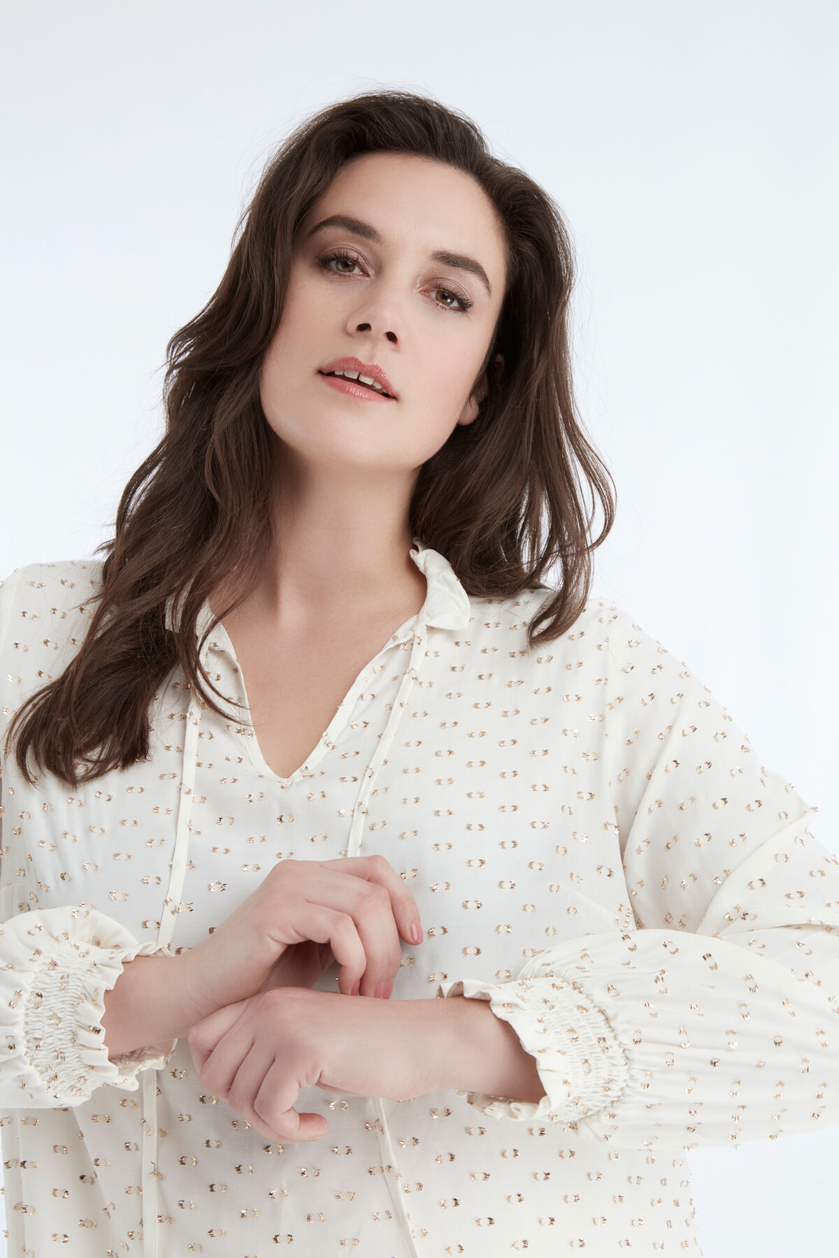 Blouse met lurex details image number 5