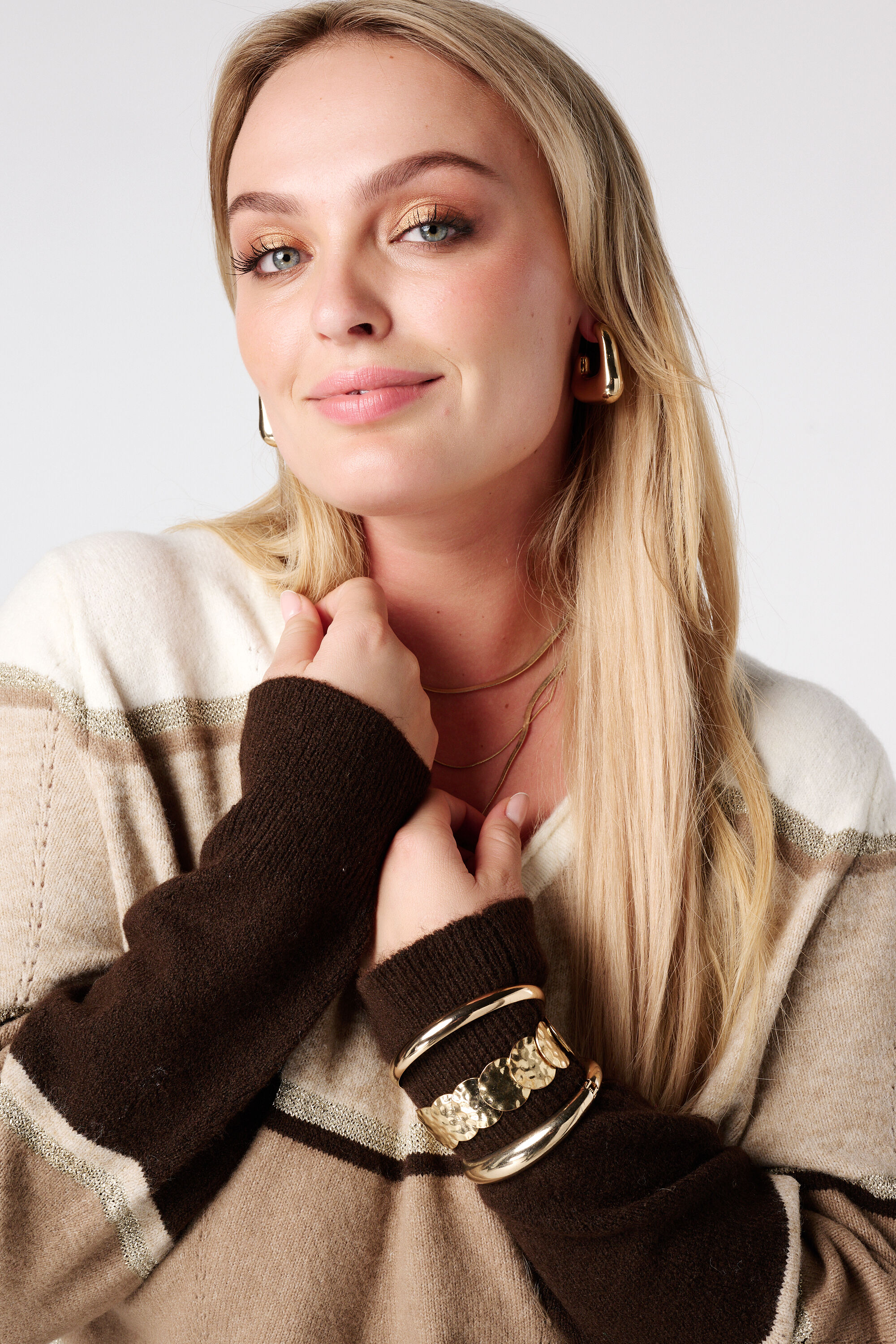 Pull imprim&eacute; et lurex image number 4