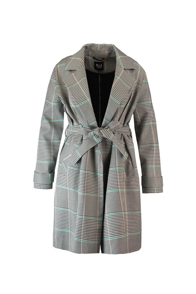 Geruite trenchcoat image number 1