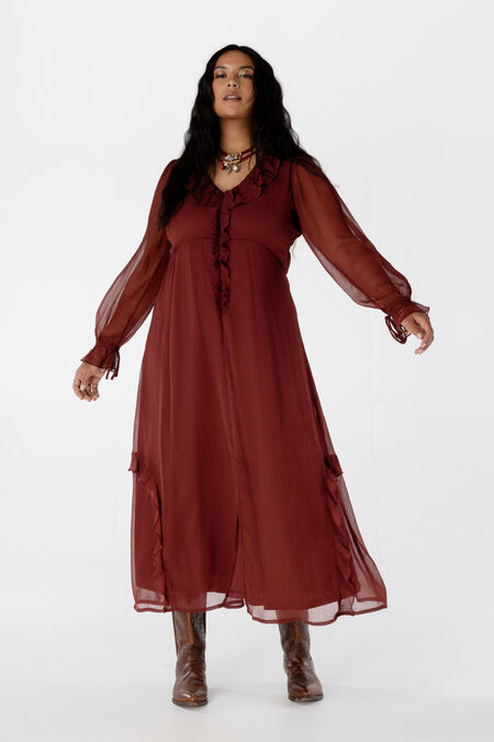 Jurk met ruches Jurk met ruches