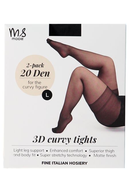 2-pack 3D Super stretch panty 20 denier