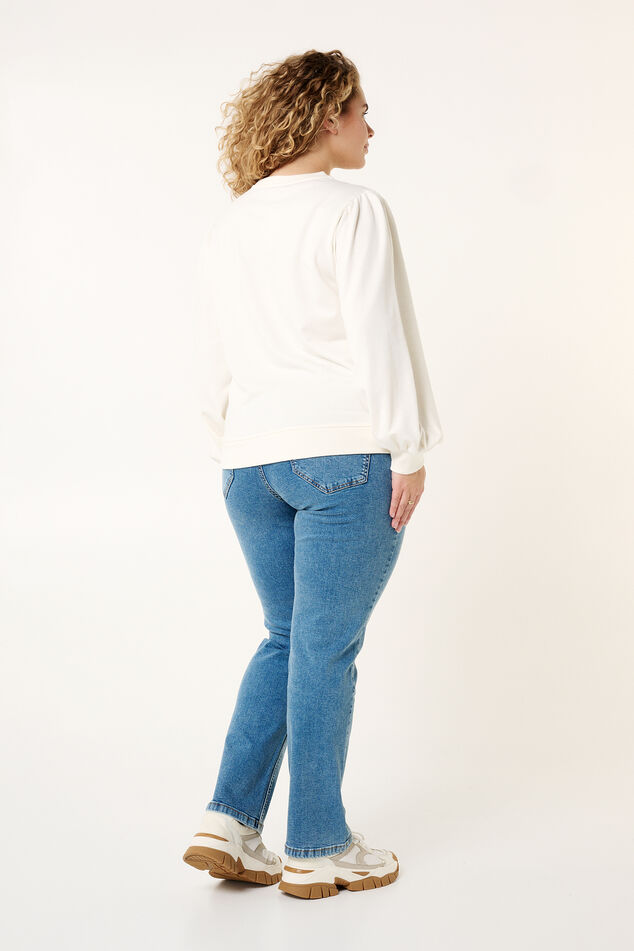 Sweater "Paris" met knopen op de schouder image number 3