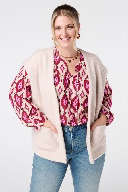 Blouse imprimée avec bobines Blouse imprimée avec bobines