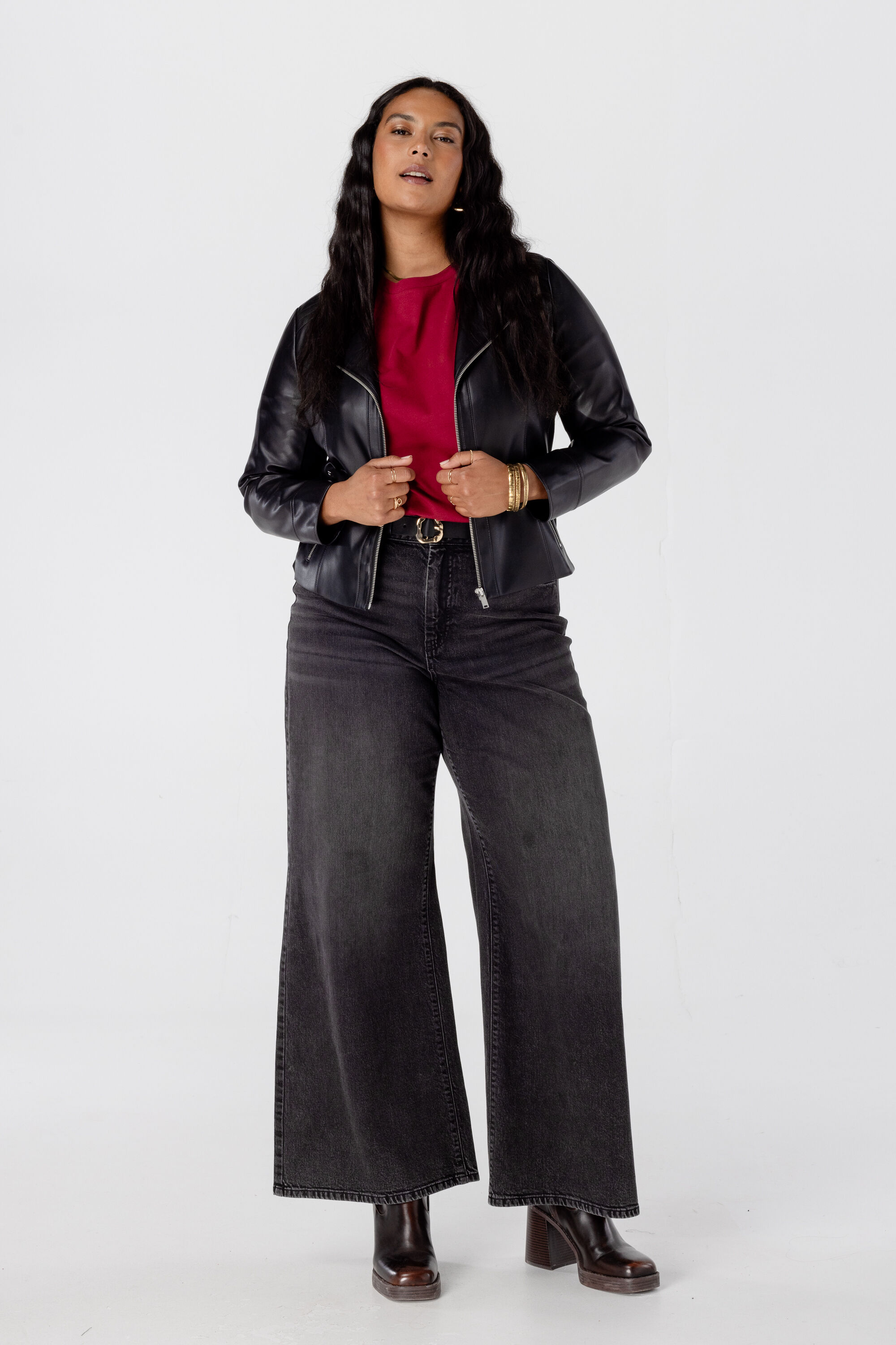 Bikerjasje van imitatieleer image number 5