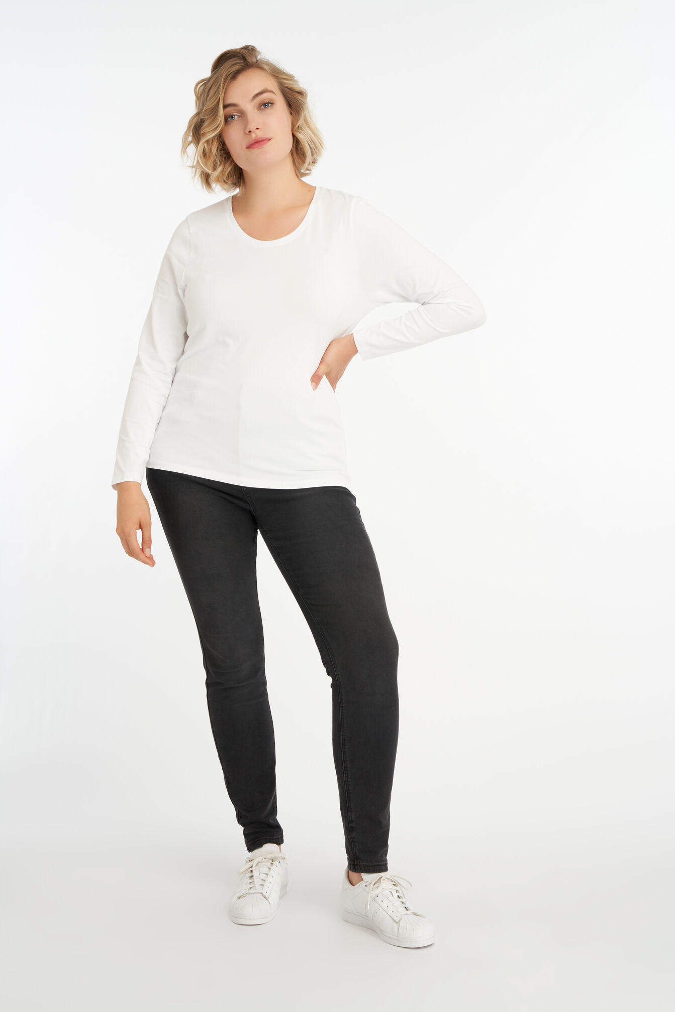 Basis shirt met lange mouw image number 5