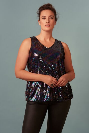 Pailletten top