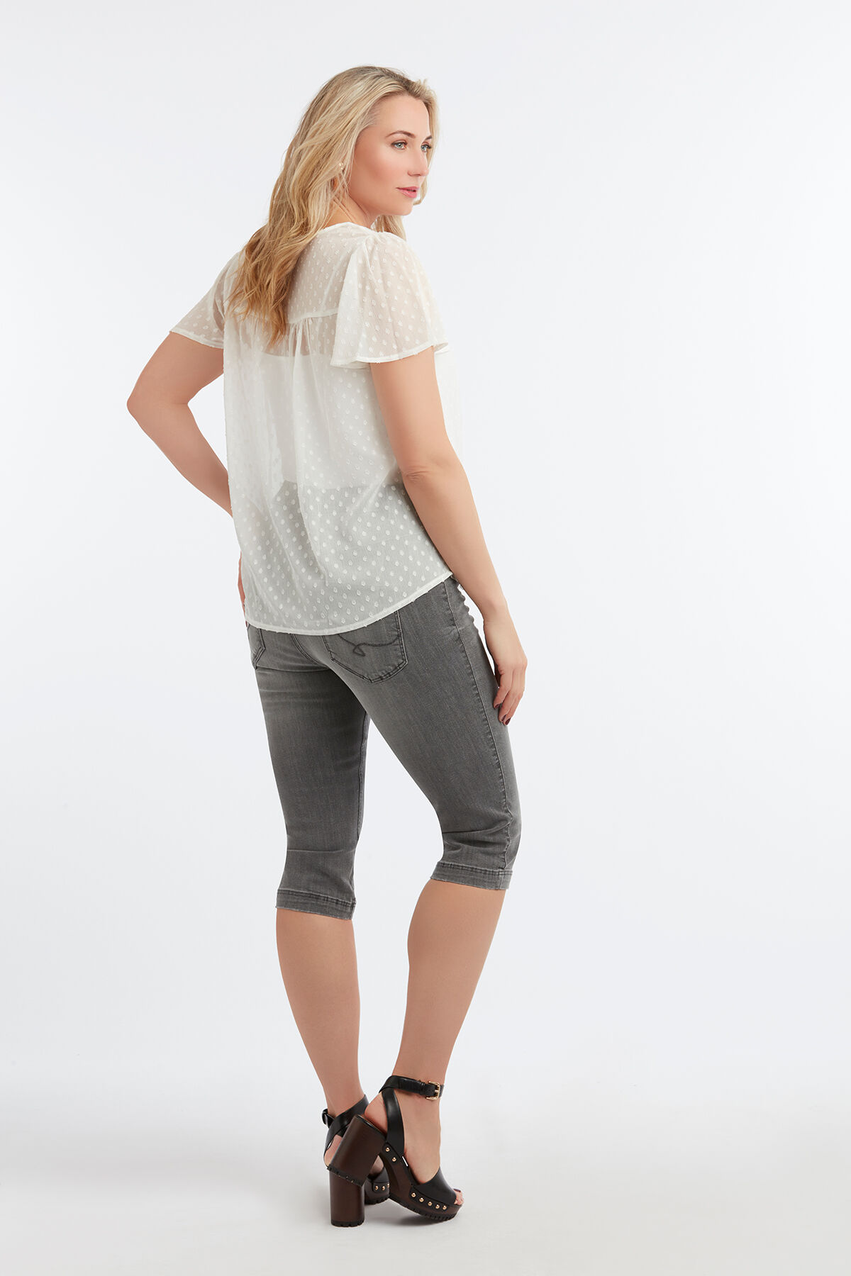 Jean jegging court image number 3