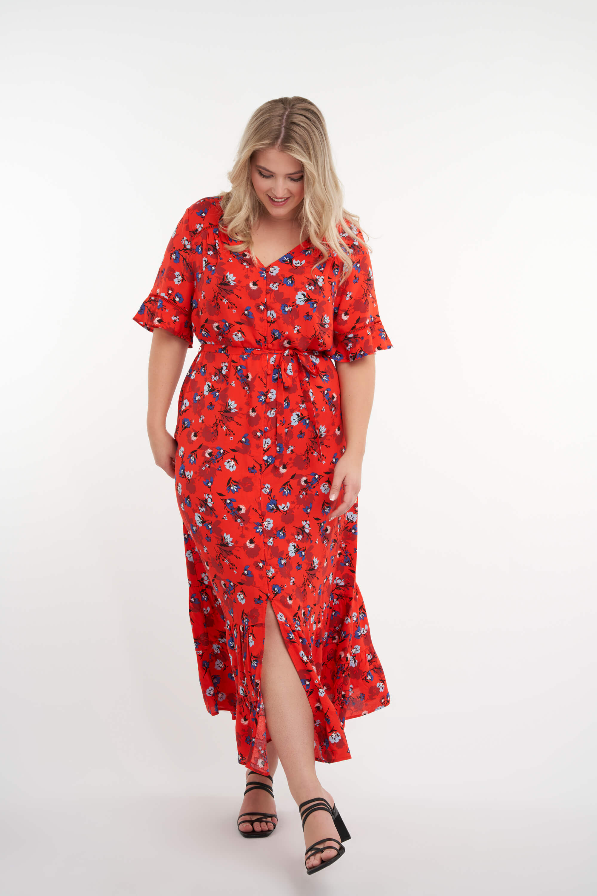 Lange jurk met print image number 6