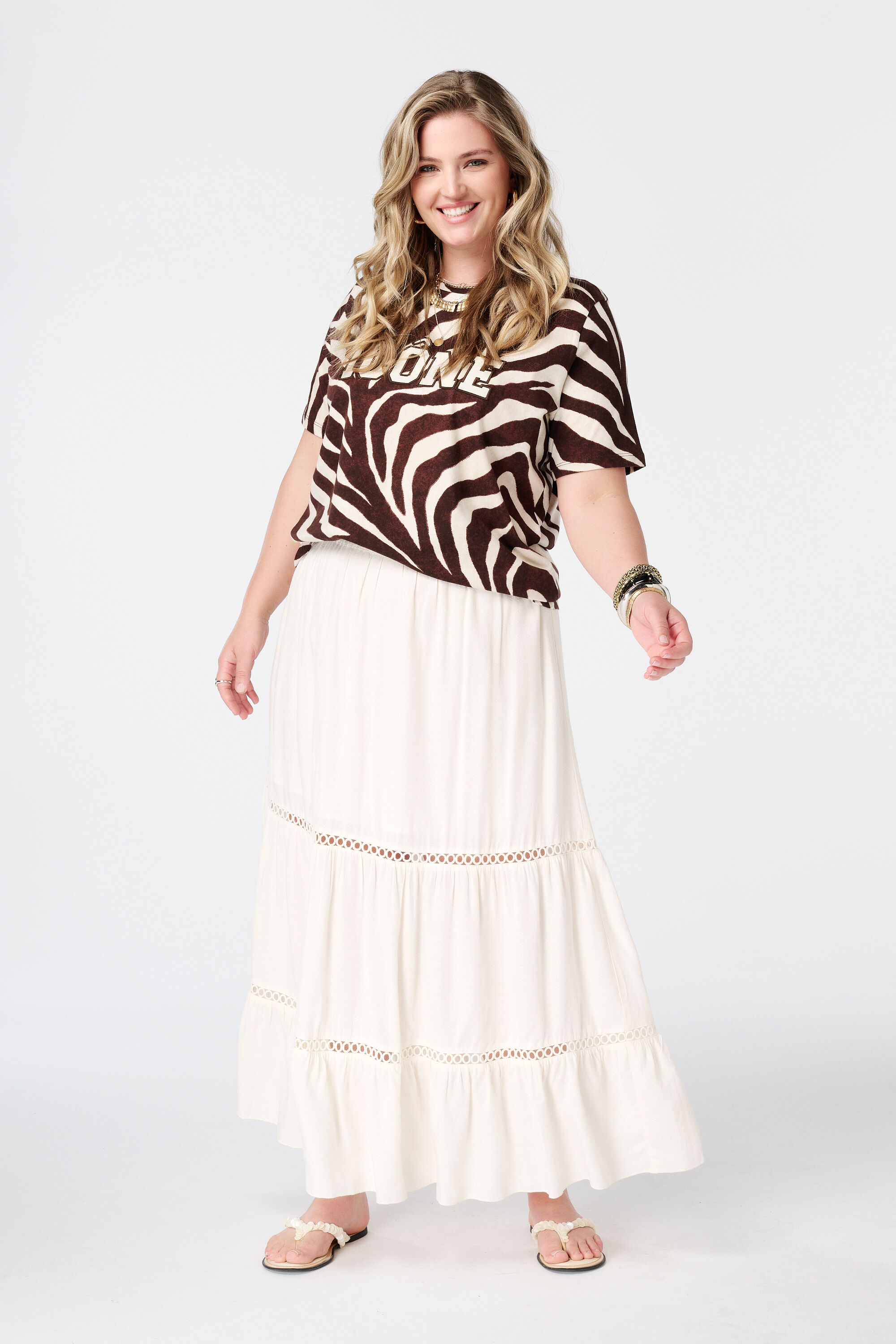 T-shirt met animal print image number 5