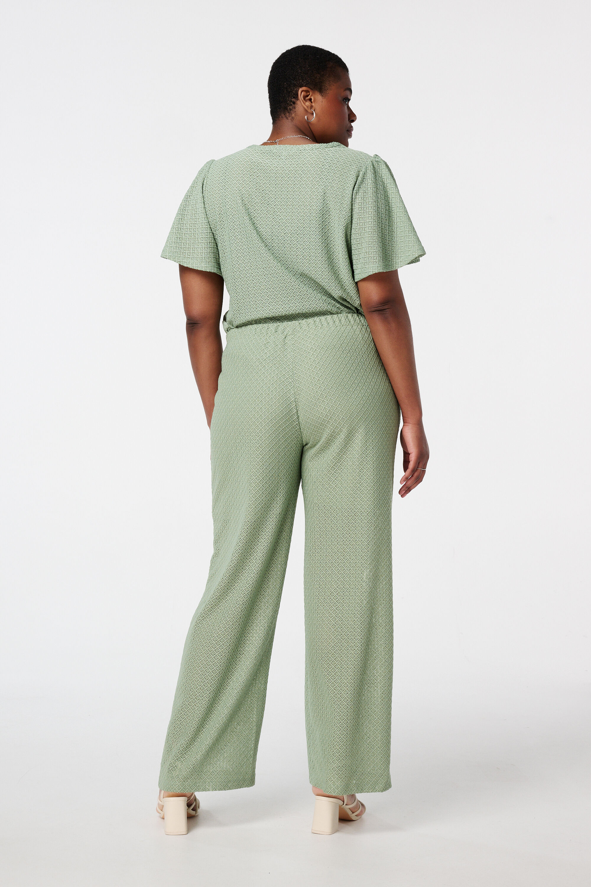 Pantalon avec structure tiss&eacute;e image number 3