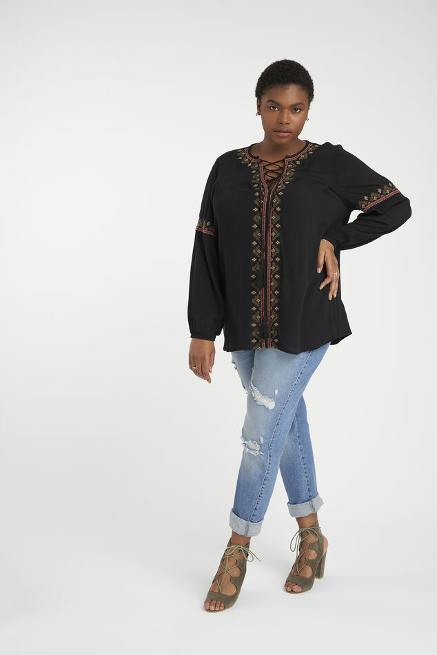 Chemisier au décor noué image number 6