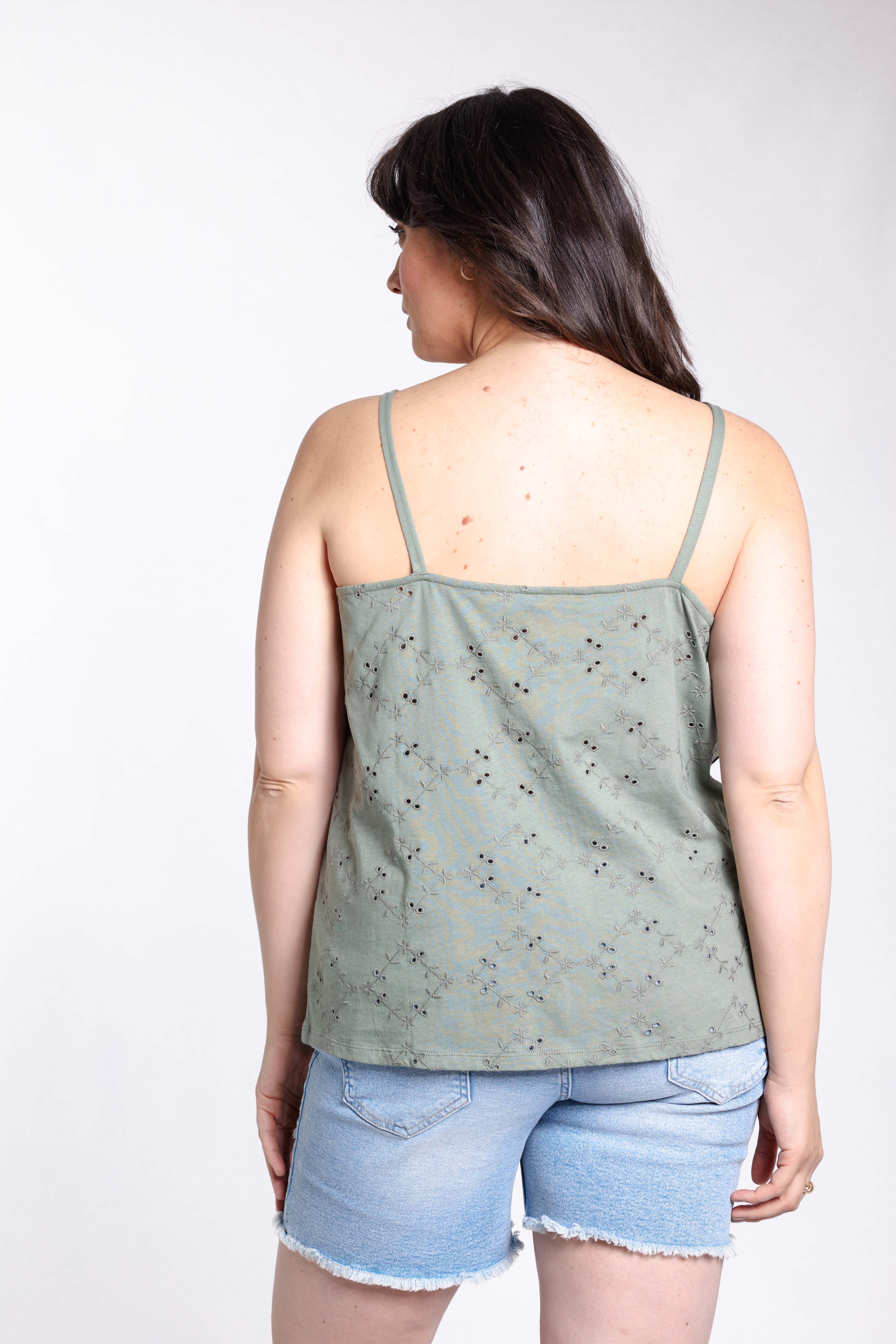  Top met broderie anglaise image number 3