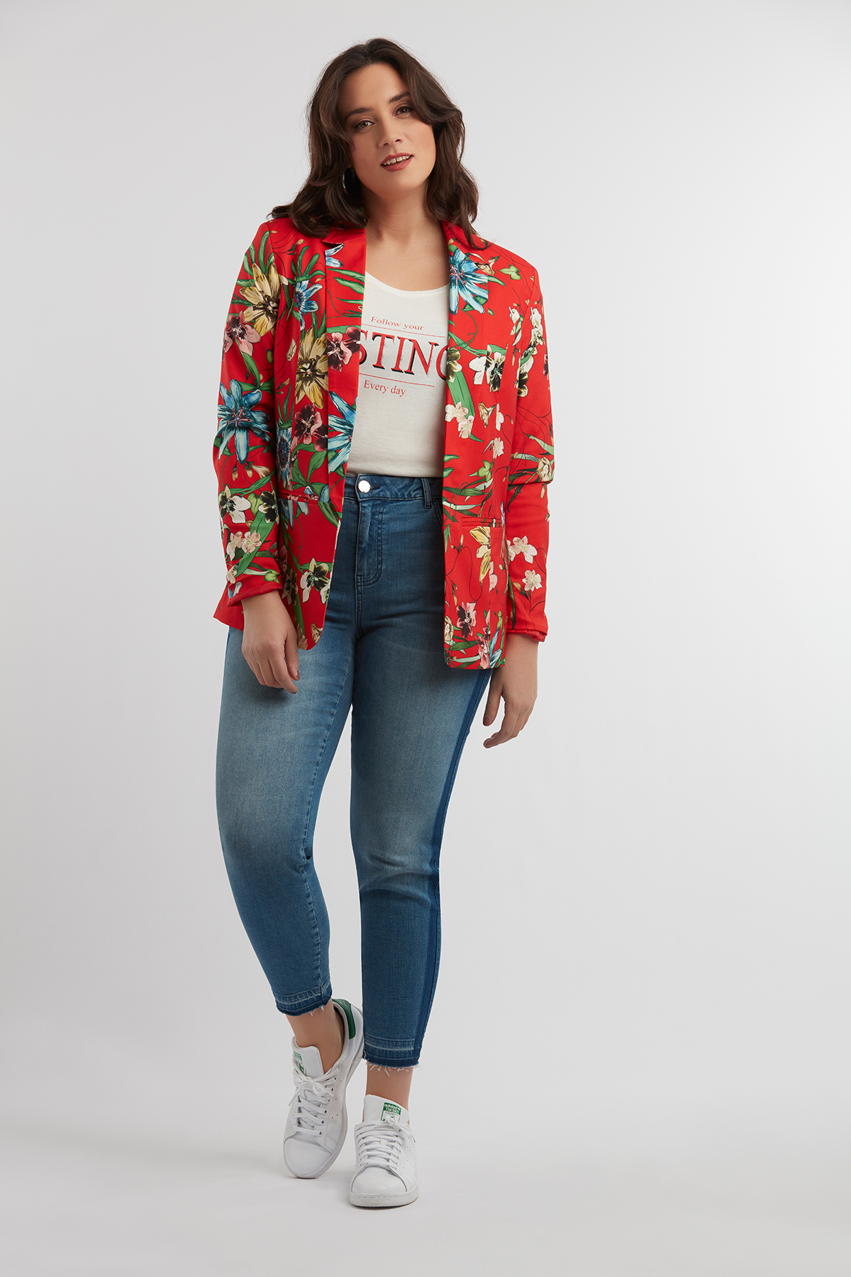 blazer bloemenprint