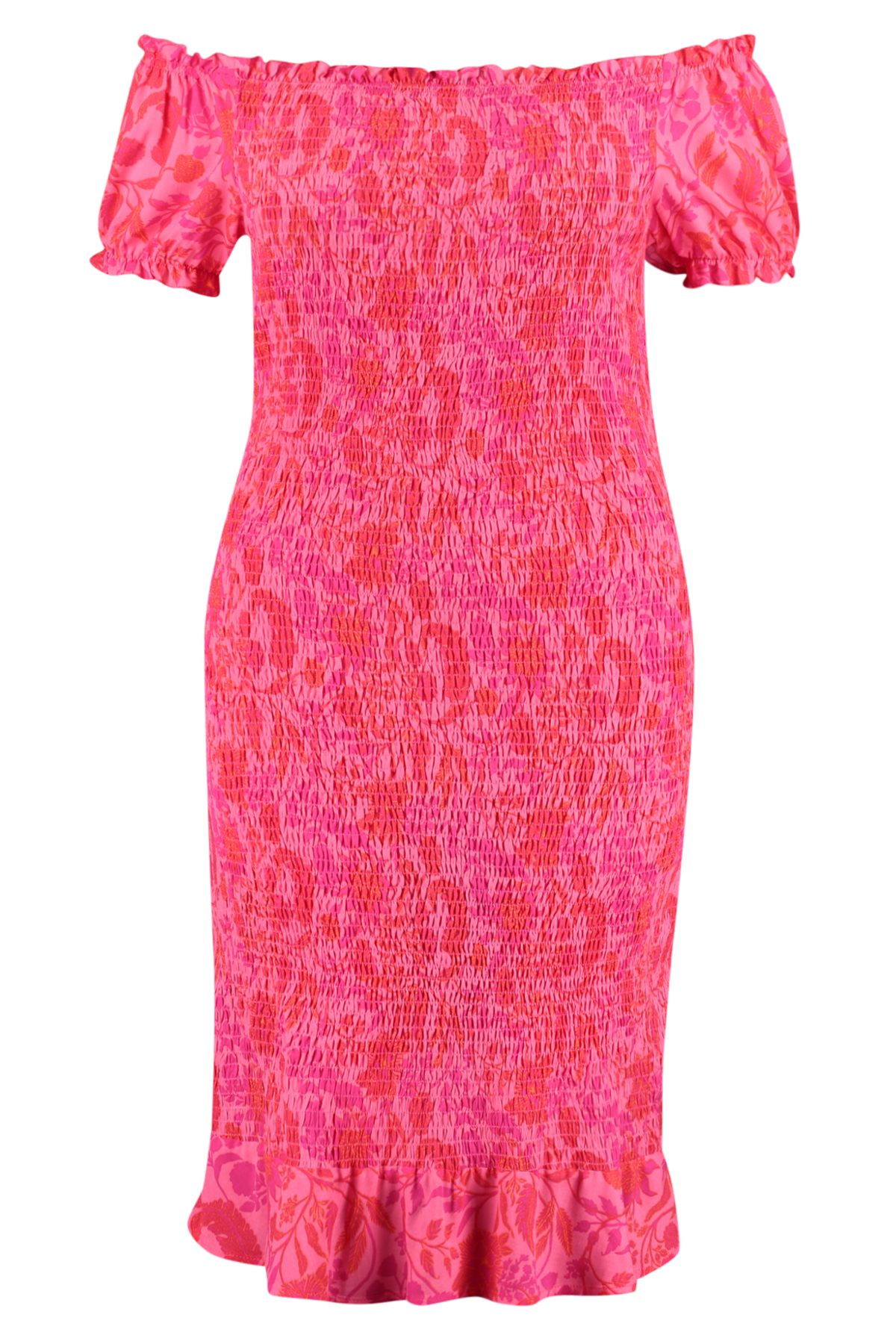 Smock jurk met print image 2