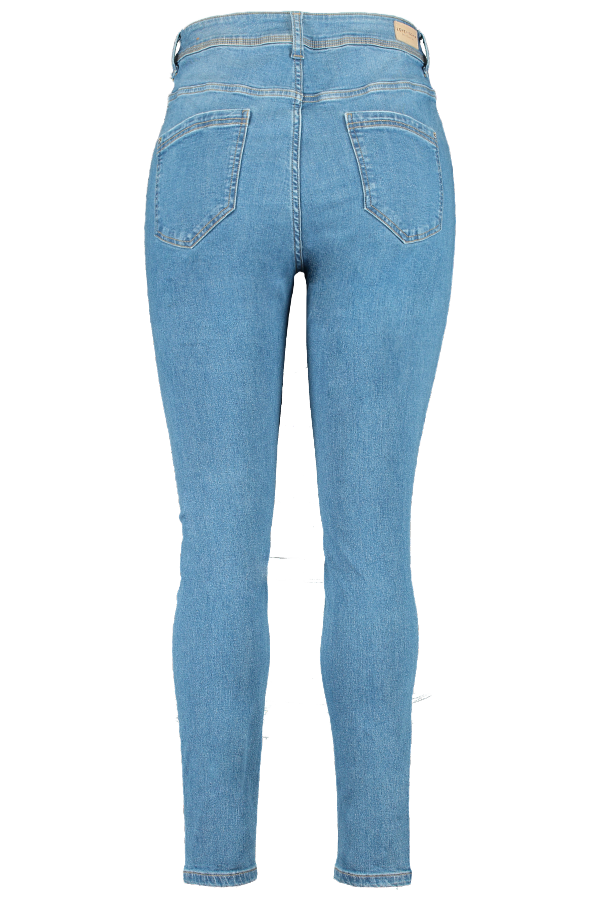 Skinny leg high waist jeans CHERRY image number 3