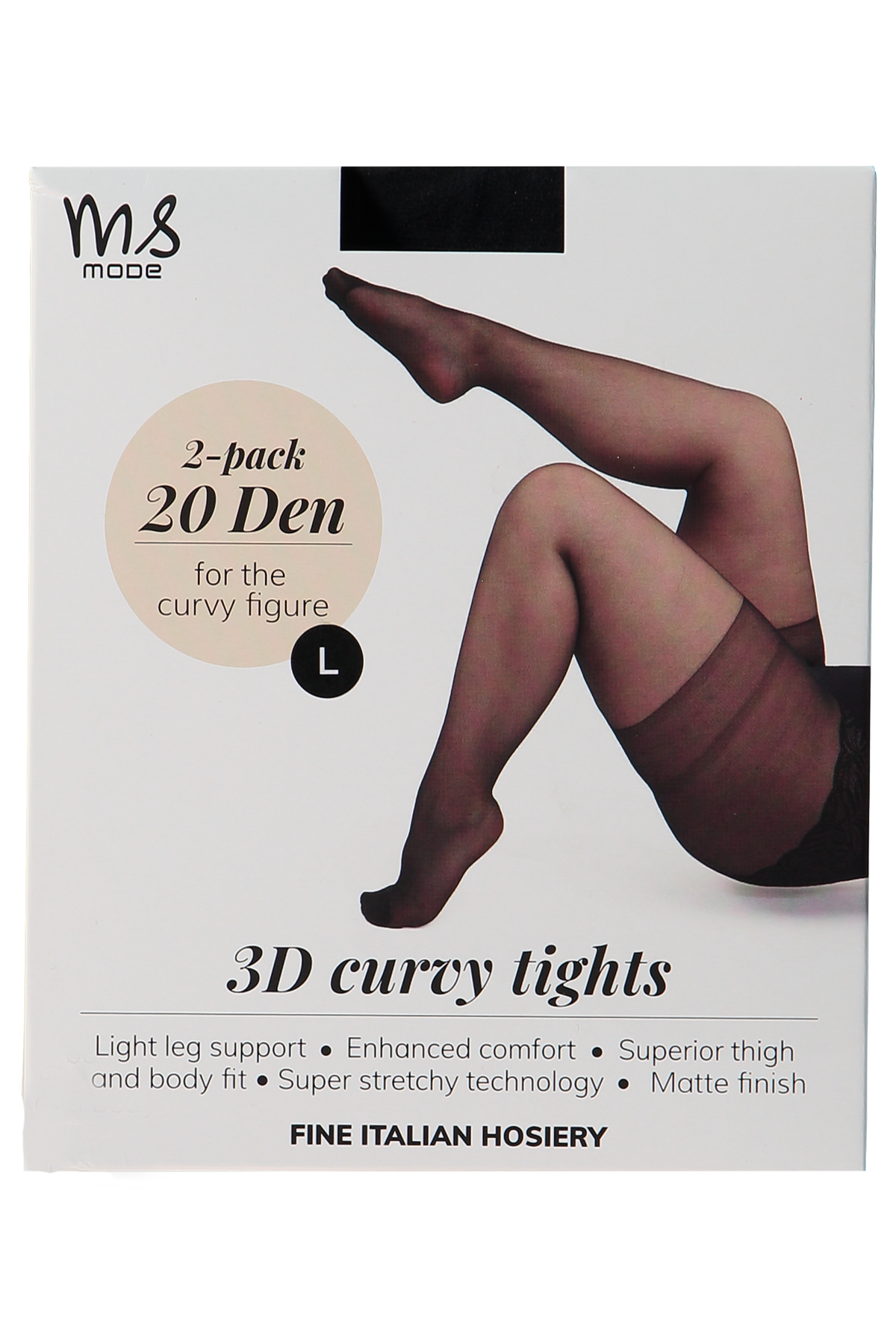 2-pack 3D Super stretch panty 20DEN image number 1