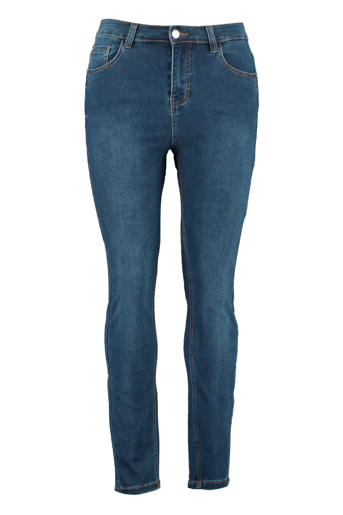 Skinny leg high waist jeans CHERRY image 1