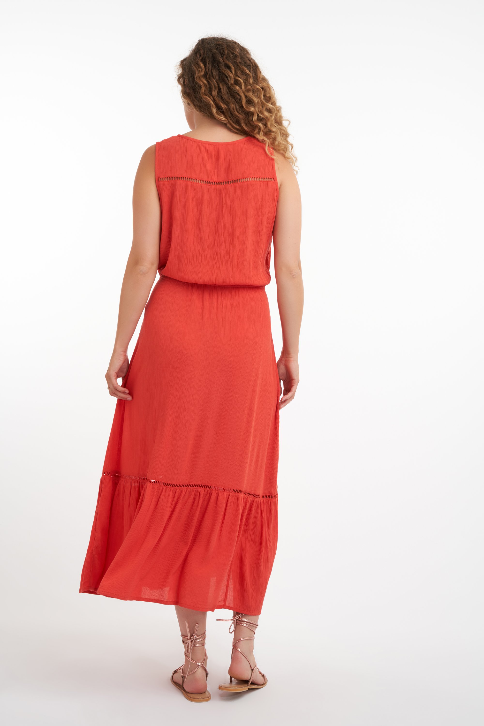 Dames Lange jurk met volant MS Mode