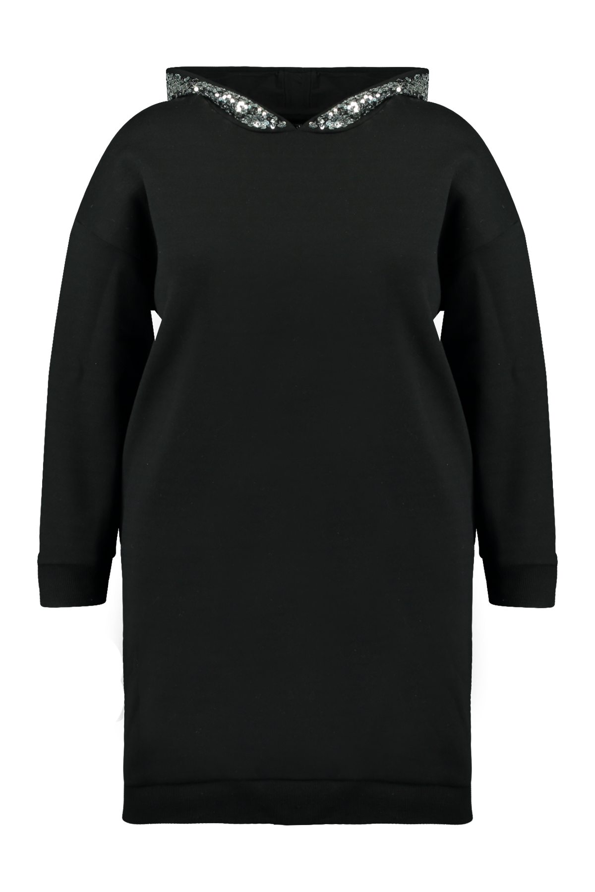 Sweater jurk met pailletten image number 1